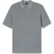OLYMP Casual modern fit gebreide polo katoen korte mouw - lichtblauw