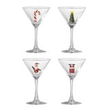 Bloomingville Misa Cocktailglas - Transparant - 170 ml - Set van 4
