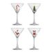 Bloomingville Misa Cocktailglas - Transparant - 170 ml - Set van 4