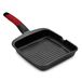 BRA Premiere A411422 Grillpan Vierkant Aluminium 22 cm Zwart/Rood