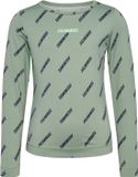 Hummel Hmlsilje Top L/S 230485 Kinder T-shirt Lange Mouw Katoen Elastaan Polyester Iceberg Green