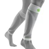 Bauerfeind Sport Compressie Onderbenen Sleeve (Per paar) - Korte Sleeve - Wit - Unisex - Schoenmaat 43-46