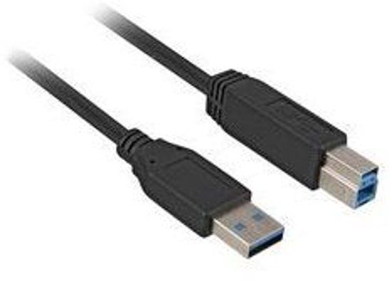 Sharkoon USB 3.0 A Male naar USB 3.0 B Male - 2 m