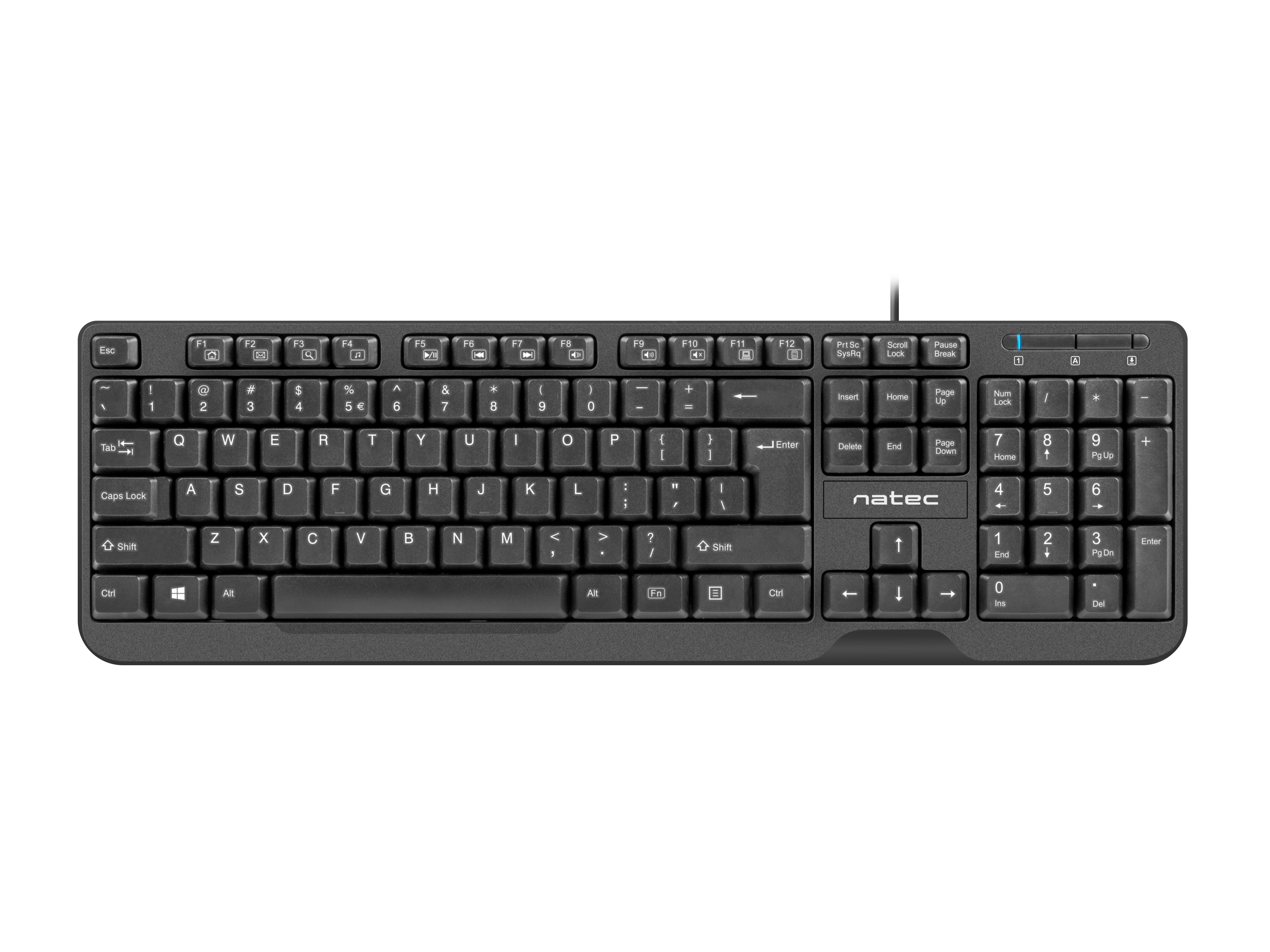 Natec Trout USB QWERTY Zwart