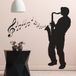 Jazzman Sticker Mural - 37x57 cm - Noir