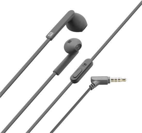 Cellularline MANTIS In-ear hoofdtelefoon met microfoon, 3.5mm jack, Grijs