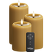 Curry LED Rayure Pack de 3, Ø 7,5 x 10/12,5/15 cm