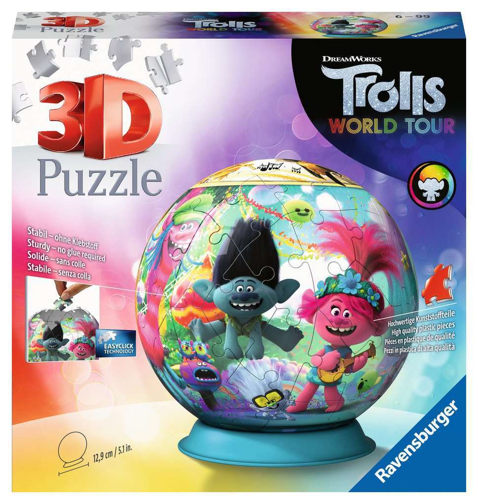Ravensburger 3D Puzzel - Trolls 2 (72 stukjes)