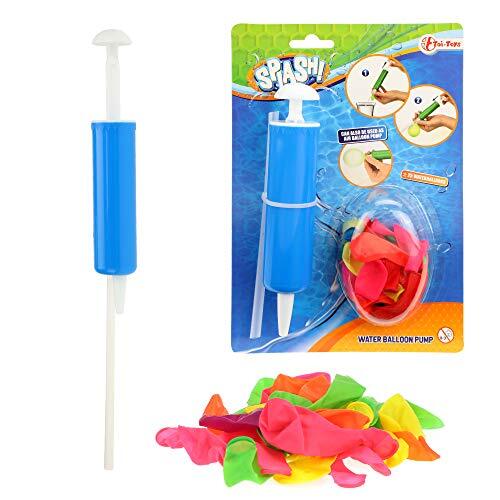 Toi Toys Waterbommen set met pomp - waterballonnen voor buiten - ca. 25 ballonnen in verschillende kleuren