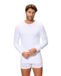 Abanderado Thermisch T-shirt voor heren, lange mouwen, ronde hals, Wit, 54 NL