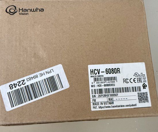 Hanwha HCV-6080R Bewakingscamera Dome CCTV-bewakingscamera Binnen 1920 x 1080 Pixels Plafond