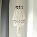 Ancient Wisdom Macramé Plantenhanger - Macramé Plantpot Houder - Large met Kralen - 77x22cm
