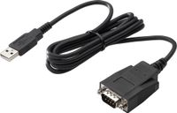 HP - Serial adapter - USB - RS-232 x 1 - black