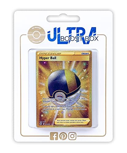 my-booster Hyper Ball (Ultra Ball) 186/172 Shiny Gold Trainer - Ultraboost X Epée et Bouclier 9 - Stars Étincelantes - Doos met 10 Franse Pokemon kaarten