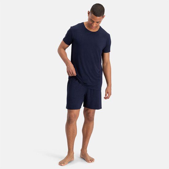 Bamboo Basics Pyjama Korte Broek Heren Nolan - Navy