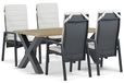 Lifestyle Garden Furniture Lifestyle Vivaro/Cardiff 180x100 cm dining tuinset 5-delig