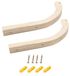 Set de 2 crochets muraux en bois pour plantes et décoration 8 pouces