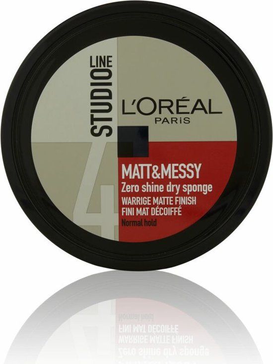 L'Oréal Matt & Messy Studio Line Matt & Messy Zero Shine Dry Sponge - 6 x 150 ml - Gel Crème - Voordeelverpakking
