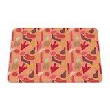Bonamaison, Rechthoek Pop Art Digital bedrukte muismat, antislip onderkant, voor kantoor en thuis, grootte: 22x18 cm