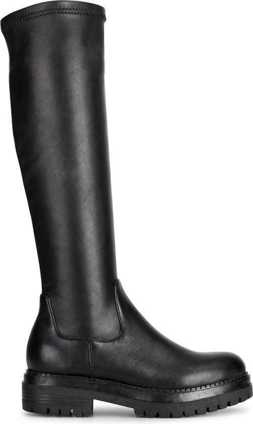 POSH by Poelman CYBELE Dames Laarzen Zwart Maat 41 - Chelsea boots - Imitatieleer - Blokhak - Herfst/Winter 2024