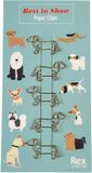 Rex London Paperclips Best in Show Honden 5 stuks goudkleurig