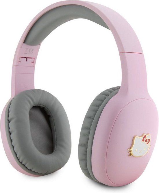 Hello Kitty Bicolor Metal Head Bluetooth Headphones - Pink/Grey