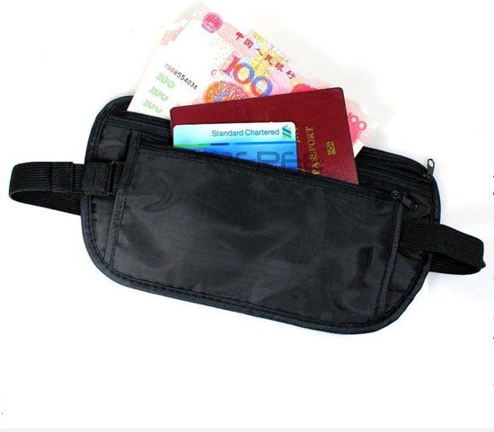 cheaplys Moneybelt - Secret Pocket - Reis Portemonnee - Heuptasje - Hidden Pocket - Undercover Money Belt - Zwart