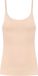 Bye Bra corrigerende singlet, dames singlet, lasergesneden randen, siliconenstrip, voorgevormde cup, verstelbare bandjes, S-XXL, beige, M