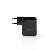 Nedis WCHAU482ABK Oplader voor Mobiele Apparatuur - Smartphone, Tablet - Zwart