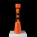Fisura Grote Design Lavalamp met Oranje Lava - Oranje