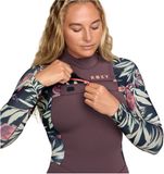 Roxy 2026 Dames Swell Natural 4/3mm Borst Ritssluiting Wetsuit Multicolor