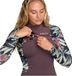 Roxy 2026 Dames Swell Natural 4/3mm Borst Ritssluiting Wetsuit Multicolor
