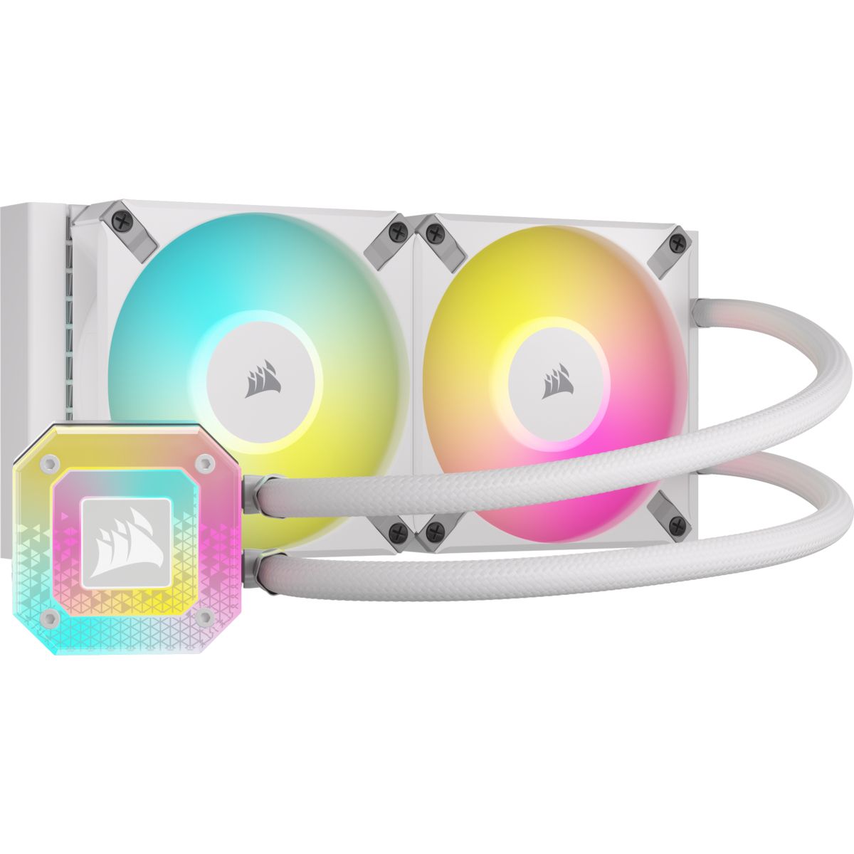 Corsair iCUE H115i Elite LCD - Processor Liquid Cooler - 2x120mm - White