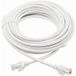 Elfcam - Câble réseau Ethernet de 100 m, RJ45 Cat 6, rond, blanc, 1 Gbps, 26 AWG