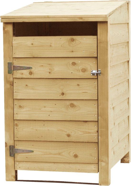 Intergard Kliko ombouw container ombouw klikoberging klikokast containerberging 1 container enkel dicht 129x80x91cm Groen