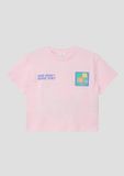 s.Oliver T-shirt met backprint roze
