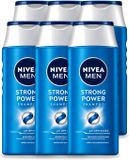 NIVEA MEN Strong Power Shampoo - 6 x 250 ml