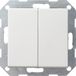 Gira Systeem 55 Installatieschakelaar - Wissel-wisselschakelaar - Wit - 230V - 2300W