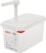 Araven Sausdispenser Gn 1/4 30ml Met Pomp Transparant