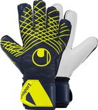 Uhlsport Prediction Supersoft Keepershandschoenen - Marine / Wit / Fluogeel | Maat: 9