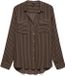 Vero Moda Chemisier Vmbumpy L/s Shirt New Wvn Noos 10275283 Choclate Torte/new Stripe Femme Taille - XL