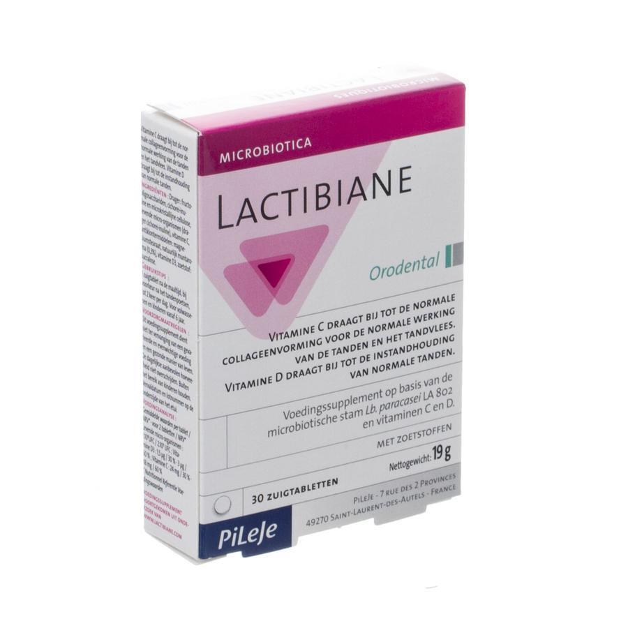 PiLeJe Lactibiane Orodental Zuigtabletten 30st