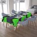 Bonamaison Tafelkleed, Anti-Mold, Sneldrogend, Waterdicht, 100% Polyester Tafellaken, Neon groene rook, 140 x 200 Cm