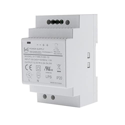 Seki H-60-12 DIN-rail voeding - 12V - 4,5A - 54W