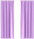 vidaXL Blackout Gordijnen met Ringen 2 stuks Paars 245 x 140 cm Polyester