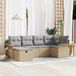 Maison Exclusive - Ensemble de jardin 6 places, banc de jardin en polyrotin