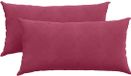 vidaXL Zitkussens 2 stuks Wijnrood 80 x 40 cm Corduroy stof