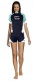 Mares Thermo Guard 0.5 She Dives Rashguard Met Korte Mouwen Voor Dames Zwart L