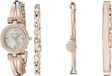 Anne Klein Premium roségoudkleurige armbandhorloge en armbandset voor dames