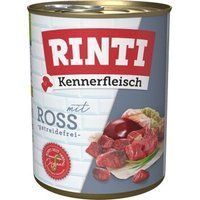 Rinti Kennerfleisch natvoer hond, volwassen, blik, Ross 24x800 g